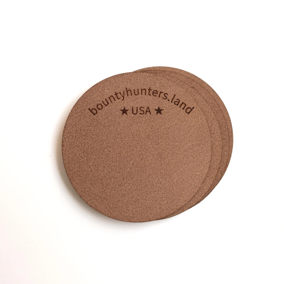 Leather Coasters back
